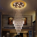 GobekUsa Crystal Chandelier for Staircase & Living Room - Modern LED Lighting Solution