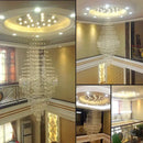 GobekUsa Crystal Chandelier for Staircase & Living Room - Modern LED Lighting Solution