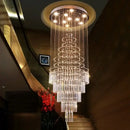 GobekUsa Crystal Chandelier for Staircase & Living Room - Modern LED Lighting Solution