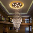 GobekUsa Crystal Chandelier for Staircase & Living Room - Modern LED Lighting Solution