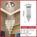 GobekUsa Crystal Chandelier for Staircase & Living Room - Modern LED Lighting Solution