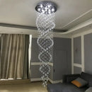 GobekUsa Crystal Chandelier for Staircase Luxury Hotel Bedroom Hanging Light
