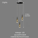 GobekUsa Crystal Chandelier for Stairwell and Living Room Dimming Lighting