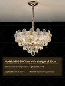 GobekUsa Crystal Chandelier: French Cream Style Light Luxury for Living Room and Master Bedroom