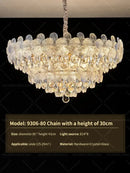 GobekUsa Crystal Chandelier: French Cream Style Light Luxury for Living Room and Master Bedroom