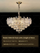 GobekUsa Crystal Chandelier: French Cream Style Light Luxury for Living Room and Master Bedroom