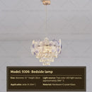 GobekUsa Crystal Chandelier: French Cream Style Light Luxury for Living Room and Master Bedroom