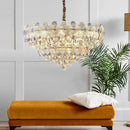 GobekUsa Crystal Chandelier: French Cream Style Light Luxury for Living Room and Master Bedroom