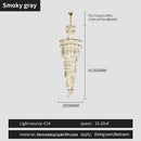GobekUsa Crystal Chandelier | French Simple Design for Dining Room, Living Room, and Master Bedroom