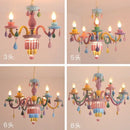 GobekUsa Crystal Chandelier Girl Baby Bedroom Lamp Nordic Princess Room Lighting
