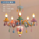 GobekUsa Crystal Chandelier Girl Baby Bedroom Lamp Nordic Princess Room Lighting