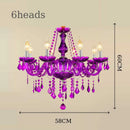 GobekUsa Crystal Chandelier: Glamorous Green Lighting for Wedding Parlor, Bedroom, and More