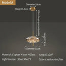GobekUsa Crystal Chandelier: Nordic Luxury Pendant Lighting for Dining Room, Bedroom, and Bar