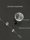 GobekUsa Crystal Chandelier: Glittering Ceiling Light for Living Room & Hotel Lobby