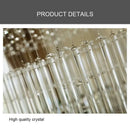 GobekUsa Crystal Chandelier: Glittering Ceiling Light for Living Room & Hotel Lobby