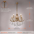 GobekUsa Crystal Chandelier Gold Chrom Nordic LED Luxury Lighting