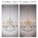 GobekUsa Crystal Chandelier Gold Chrom Nordic LED Luxury Lighting