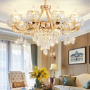 GobekUsa Crystal Chandelier: Grand European Villa High-end Fixture for Living Room, Restaurant, Building