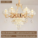 GobekUsa Crystal Chandelier: Grand European Villa High-end Fixture for Living Room, Restaurant, Building