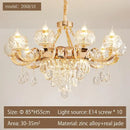 GobekUsa Crystal Chandelier: Grand European Villa High-end Fixture for Living Room, Restaurant, Building