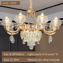 GobekUsa Crystal Chandelier: Grand European Villa High-end Fixture for Living Room, Restaurant, Building
