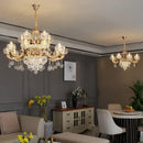 GobekUsa Crystal Chandelier: Grand European Villa High-end Fixture for Living Room, Restaurant, Building