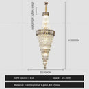 GobekUsa Crystal Chandelier: High-End Duplex & Spiral Staircase Light for Luxury Living Spaces