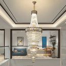 GobekUsa Crystal Chandelier: High-End Duplex & Spiral Staircase Light for Luxury Living Spaces