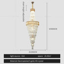 GobekUsa Crystal Chandelier: High-End Duplex & Spiral Staircase Light for Luxury Living Spaces