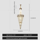 GobekUsa Crystal Chandelier: High-End Duplex & Spiral Staircase Light for Luxury Living Spaces