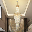 GobekUsa Crystal Chandelier: High-End Duplex & Spiral Staircase Light for Luxury Living Spaces
