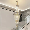 GobekUsa Crystal Chandelier: High-End Duplex & Spiral Staircase Light for Luxury Living Spaces