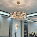 GobekUsa Crystal Chandelier: High-End LED Pendant Light for Living Room, Dining Room & Kitchen