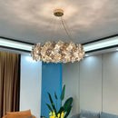 GobekUsa Crystal Chandelier: High-End LED Pendant Light for Living Room, Dining Room & Kitchen