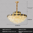 GobekUsa Crystal Chandelier: High-End Luxury Lighting for Living Room, Restaurant & More