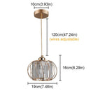 GobekUsa Crystal Chandelier Lantern Pendant Light Fixture for Modern Home Décor