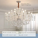 GobekUsa Crystal Chandelier LED Candle K9 Crystal Lamp for Living Dining Bedroom Shop