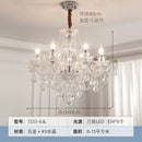 GobekUsa Crystal Chandelier LED Candle K9 Crystal Lamp for Living Dining Bedroom Shop
