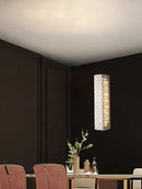 GobekUsa Crystal Chandelier: LED Ceiling Dining Room Lighting for Long Table Decor