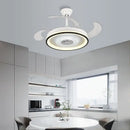 GobekUsa Crystal Chandelier LED Ceiling Fan with Remote Control Switch