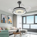 GobekUsa Crystal Chandelier LED Ceiling Fan with Remote Control Switch