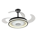 GobekUsa Crystal Chandelier LED Ceiling Fan with Remote Control Switch