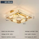 GobekUsa Crystal Chandelier LED Ceiling Light for Bedroom, Dimmable Luxury Foyer Lighting