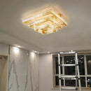 GobekUsa Crystal Chandelier LED Ceiling Light for Bedroom, Dimmable Luxury Foyer Lighting