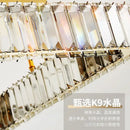 GobekUsa Crystal Chandelier LED Ceiling Light for Bedroom, Dimmable Luxury Foyer Lighting