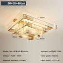 GobekUsa Crystal Chandelier LED Ceiling Light for Bedroom, Dimmable Luxury Foyer Lighting