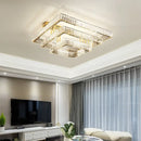 GobekUsa Crystal Chandelier LED Ceiling Light for Bedroom, Dimmable Luxury Foyer Lighting