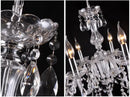 GobekUsa Crystal Chandelier LED Ceiling Pendant Lamp Fixture for Modern Indoor Decor