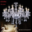 GobekUsa Crystal Chandelier LED Ceiling Pendant Lamp Fixture for Modern Indoor Decor