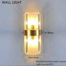 GobekUsa Crystal Chandelier LED Dining Room Light Gold Lustres